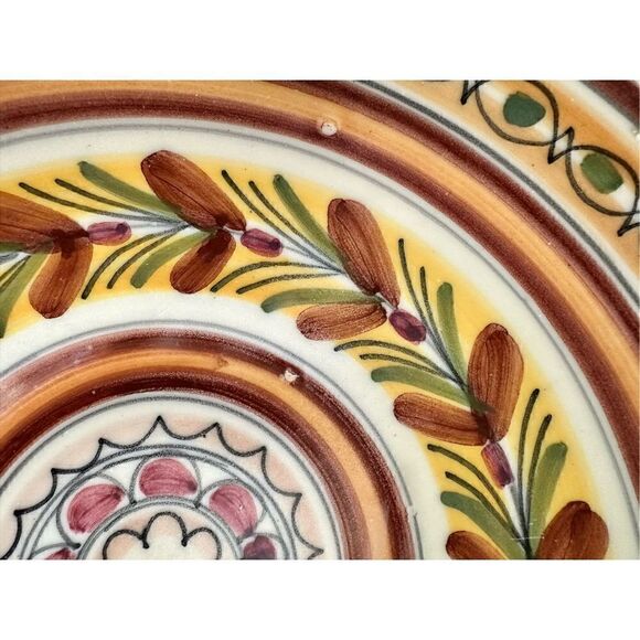 Two Hand Painted “Tuscany” Ceramic 11” Plates - Picture 5 of 9